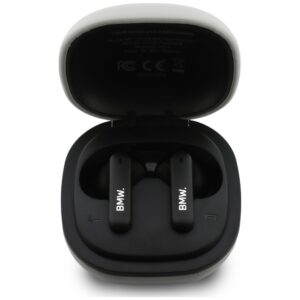 Ausinės Bluetooth TWS BMW Leather Metal Logo ENC taupe - Image 3