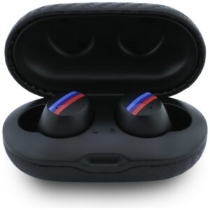 Ausinės Bluetooth TWS BMW Carbon Metal Logo ENC juodos spalvos - Image 3