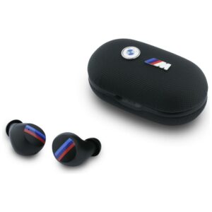 Ausinės Bluetooth TWS BMW Metal Logo ENC juodos spalvos - Image 1