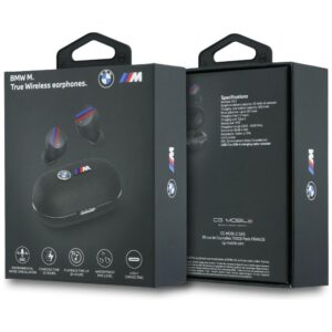 Ausinės Bluetooth TWS BMW Metal Logo ENC juodos spalvos - Image 6