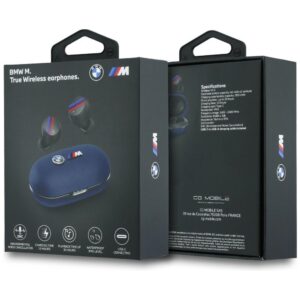 Ausinės Bluetooth TWS BMW Metal Logo ENC mėlynos spalvos - Image 6
