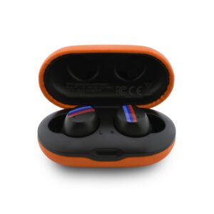 Ausinės Bluetooth TWS BMW M Metal Logo ENC oranžinės spalvos - Image 3