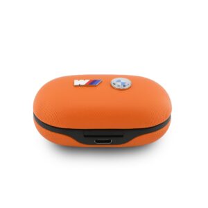 Ausinės Bluetooth TWS BMW M Metal Logo ENC oranžinės spalvos - Image 4