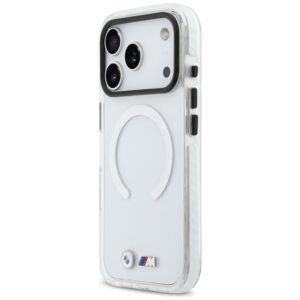 Dėklas BMW M IML Shockproof Metal Logos MagSafe Apple iPhone 17 Pro Max skaidrus - Image 2