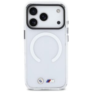 Dėklas BMW M IML Shockproof Metal Logos MagSafe Apple iPhone 17 Pro Max skaidrus - Image 3