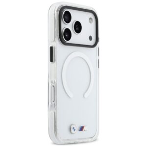Dėklas BMW M IML Shockproof Metal Logos MagSafe Apple iPhone 17 Pro Max skaidrus - Image 4