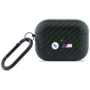 Dėklas BMW Carbon Metal Logo skirtas AirPods Pro 3 juodos spalvos - Image 1