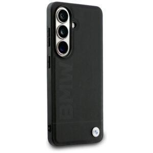 Dėklas BMW Leather Hot Stamp MagSafe Samsung Galaxy S26 Plus juodos spalvos - Image 4