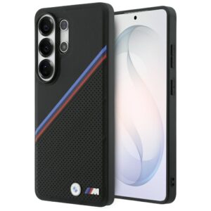 Dėklas BMW Tricolor Metal Logo MagSafe Samsung Galaxy S26 Ultra juodos spalvos