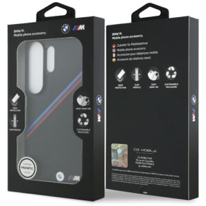 Dėklas BMW Tricolor Metal Logo MagSafe Samsung Galaxy S26 Ultra juodos spalvos - Image 8