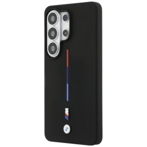 Dėklas BMW M Silicone Tricolor Line MagSafe Samsung Galaxy S26 Ultra juodos spalvos - Image 2