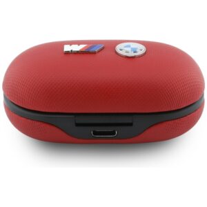 Ausinės Bluetooth TWS BMW Metal Logo ENC raudonos spalvos - Image 4