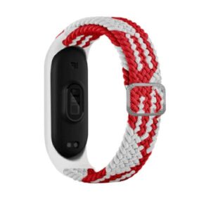 Beline apyrankė Mi Band 7/6/5 Textile red/white - Image 1