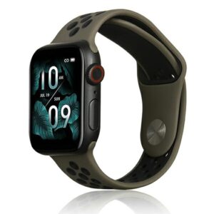 Beline Apple Watch Sport Silicone apyrankė 38/40/41mm rudos spalvos/juodos spalvos - Image 1