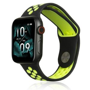 Beline Apple Watch Sport Silicone apyrankė42/44/45/49mm juodos spalvos/Lime - Image 1