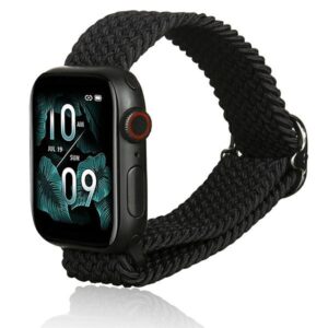 Beline Apple Watch Textile apyrankė 38/40/41mm juodos spalvos