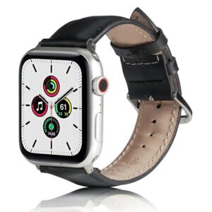 Beline Apple Watch Leather apyrankė38/40/41mm juodos spalvos