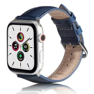 Beline Apple Watch Leather apyrankė 38/40/41mm Blue - Image 1