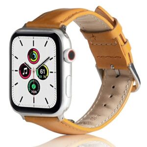 Beline Apple Watch Leather apyrankė38/40/41mm light rudos spalvos