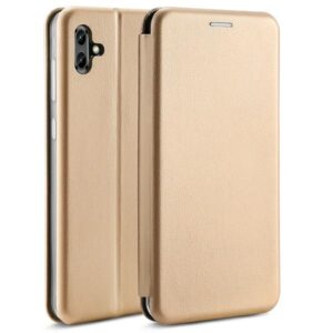 Beline Dėklas Book Magnetic Samsung Galaxy xCover6 Pro aukso spalvos