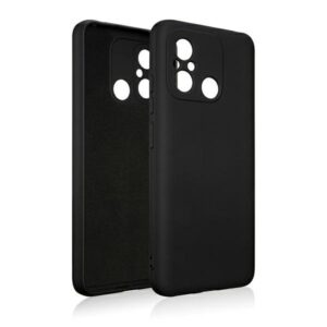 Beline Xiaomi 12C Silicone Dėklasjuodos spalvos - Image 2