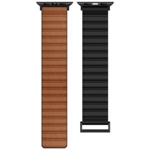 Beline Apple Watch Magnetic Pro apyrankė 38/40/41mm juodos spalvos/rudos spalvos Box - Image 3
