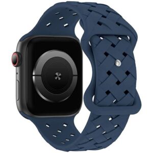 Beline Apple Watch Silicone Woven apyrankė38/40/41mm blue/deep blue box