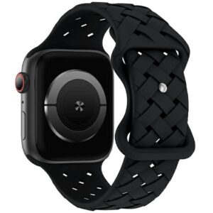 Beline Apple Watch Silicone Woven apyrankė42/44/45/49mm juodos spalvos box - Image 1