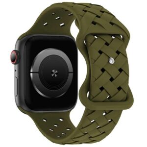 Beline Apple Watch Silicone Woven apyrankė42/44/45/49mm Olive/Oliver Box - Image 1
