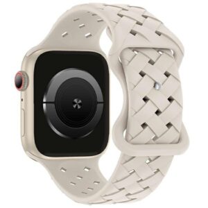 Beline Apple Watch Silicone Woven apyrankė42/44/45/49mm Beige/Starlight Box - Image 1