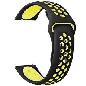 Beline Watch apyrankė 22mm Sport Silicone juodos spalvos/geltonos spalvos Box - Image 3