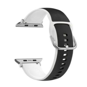 Beline Apple Watch apyrankė Silico Leather38/40/41mm juodos spalvos-baltos spalvos/juodos spalvos-baltos spalvos Box