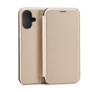 Beline Book Magnetic Apple iPhone 16 Plus 6.7" Dėklas Gold