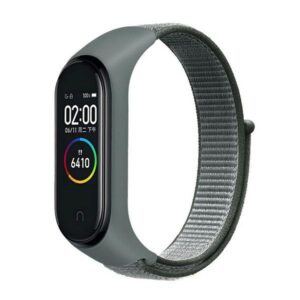 Beline Mi Band 7/6/5/4/3 NylonLoop apyrankė pilkos spalvos
