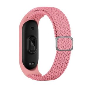 Beline Mi Band 10/9/8 Nylon apyrankė rožinės spalvos - Image 2