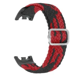 Beline Mi Band 10/9/8 Nylon apyrankė juodos spalvos-Red - Image 1