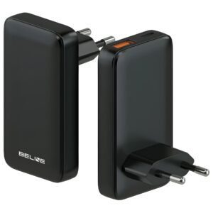 Beline Charger 1x USB-C + 1x USB 65W juodos spalvos (only head) PD 3.0 + QC 3.0 BLN2CW65 - Image 2