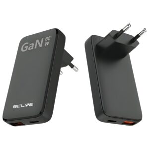 Beline Charger 1x USB-C + 1x USB 65W juodos spalvos (only head) PD 3.0 + QC 3.0 BLN2CW65 - Image 4