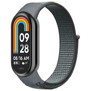 Beline Mi Band 10/9/8 NylonLoop apyrankė gray - Image 1