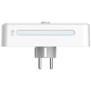 Beline power strip with LED backlight 2xUSB-A/USB-C/2xAC baltos spalvos - Image 2