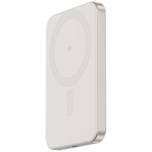 Mini Powerbank Cellline MagSafe 5000mAh Qi2 15W CL-MBP-02 pilkos spalvos / titanium Magnetic wireless mini pow - Image 3