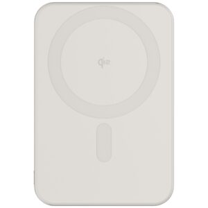Mini Powerbank Cellline MagSafe 5000mAh Qi2 15W CL-MBP-02 pilkos spalvos / titanium Magnetic wireless mini pow - Image 5