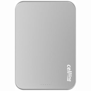 Mini Powerbank Cellline MagSafe 10000mAh Qi2 15W CL-MBP-03 pilkos spalvos Magnetic wireless mini powerbank - Image 2