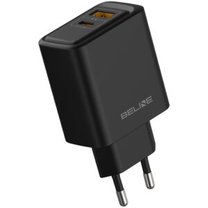 Laidinis įkroviklis Beline 45W USB-A/USB-C BLN2CB45 juodos spalvos - Image 1