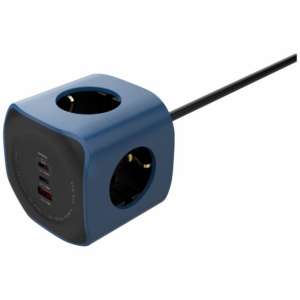 Cellline Power Socket Cube 6in1 2500W USB/2xUSB-C 65W blue - Image 2