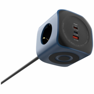 Cellline Power Socket Cube 6in1 2500W USB/2xUSB-C 65W blue - Image 4