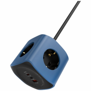 Cellline Power Socket Cube 6in1 2500W USB/2xUSB-C 65W blue - Image 7