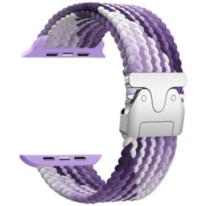 Beline Woven Nylon Parachute apyrankė for Apple Watch 42/44/45/49mm violetinės spalvos