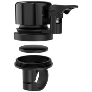 Bell with tracker Majestic for bicycle juodos spalvos - Image 2