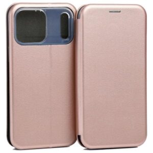 Dėklas Beline Book Magnetic Apple iPhone 17 Pro Max rose gold